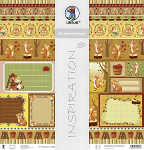 Ursus PREM.GLITTER SCRAPB.PAPER 12"x12",5BL.MOT.310