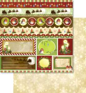 Ursus PREM.GLITTER SCRAPB.PAPER 12"x12",5BL.MOT.316