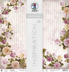 Ursus PREM.GLITTER SCRAPB.PAPER 12"x12",5BL.MOT.37