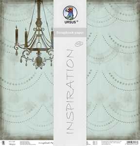 Ursus PREM.GLITTER SCRAPB.PAPER 12"x12",5BL.MOT.43