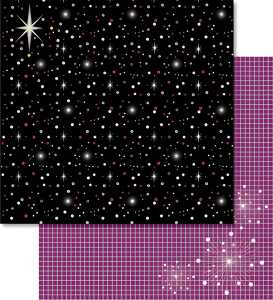 Ursus PREM.GLITTER SCRAPB.PAPER 12"x12",5BL.MOT.58