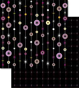 Ursus PREM.GLITTER SCRAPB.PAPER 12"x12",5BL.MOT.60