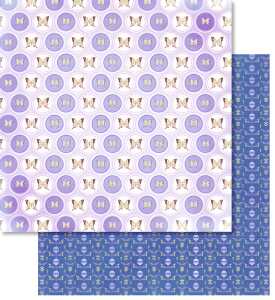 Ursus PREM.GLITTER SCRAPB.PAPER 12"x12",5BL.MOT.75