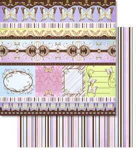 Ursus PREM.GLITTER SCRAPB.PAPER 12"x12",5BL.MOT.78