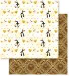 Ursus PREM.GLITTER SCRAPB.PAPER 12"x12",5BL.MOT.88