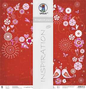 Ursus PREM.GLITTER SCRAPB.PAPER 12"x12",5BL.MOT.94