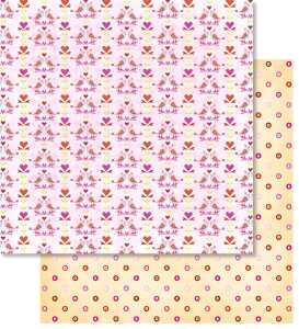 Ursus PREM.GLITTER SCRAPB.PAPER 12"x12",5BL.MOT.96