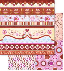 Ursus PREM.GLITTER SCRAPB.PAPER 12"x12",5BL.MOT.99