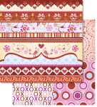 Ursus PREM.GLITTER SCRAPB.PAPER 12"x12",5BL.MOT.99