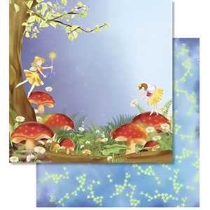 Ursus PREM.GLITTER SCRAPB.PAPER 12"x12",25BL.MO.136