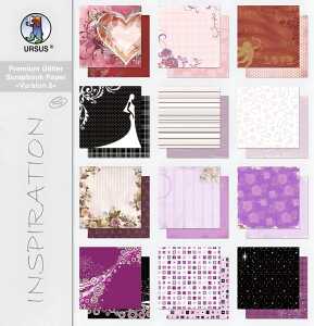 Ursus PREMIUM GLITTER SCRAPBOOK PAPER VERSION 2