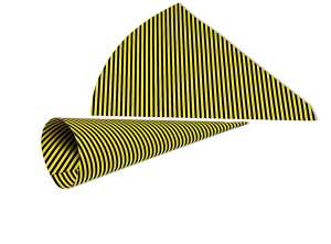 Ursus STREIF.-SCHULTÜTEN 68CM HOCH,10ST.GELB/SCHW.