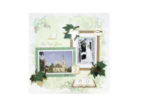 Ursus SCRAPB.PAPER CHRISTL.SYMB.12"x12",5BL.MOT.09