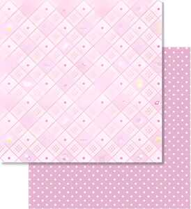 Ursus SCRAPB.PAPER BABY ROSA 12"x12",5BL.MOTIV 03