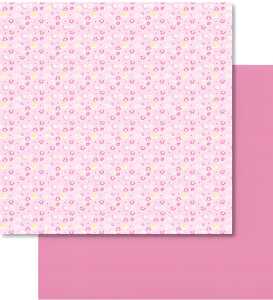 Ursus SCRAPB.PAPER BABY ROSA 12"x12",5BL.MOTIV 04