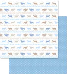 Ursus SCRAPB.PAPER CL.CHRISTM.BL/BR.12"x12",5BL.M.2