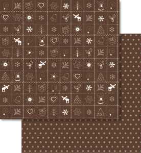 Ursus SCRAPB.PAPER COUNT.CHRISTM.12"x12",5BL.BRAUN