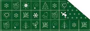 Ursus SCRAPB.PAPER COUN.CHRISTM.12"x12",25BL.GRÜN