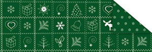 Ursus SCRAPB.PAPER COUN.CHRISTM.12"x12",25BL.GRÜN