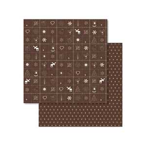 Ursus SCRAPB.PAPER COUN.CHRISTM.12"x12",25BL.BRAUN