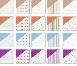 Ursus SCRAPB.PAPER "CL.CHRIST." 12"x12",20BL.20M.S.