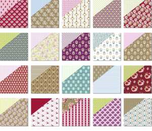 Ursus SCRAPB.PAPER "LOTTA" 12"x12",20BL.20M.S.