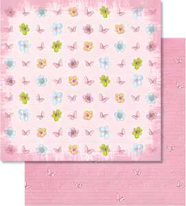 Ursus SCRAPB.PAPER 190G.12"x12",5BL.BLÜTENZ.MO.02