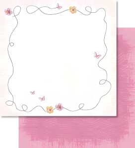 Ursus SCRAPB.PAPER 190G.12"x12",5BL.BLÜTENZ.MO.06