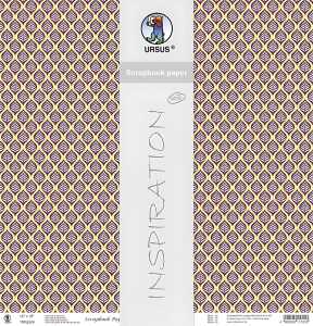 Ursus SCRAPB.PAPER 190G.12"x12",5BL.LOTTA MOT.104