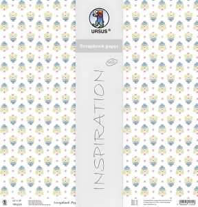 Ursus SCRAPB.PAPER 190G.12"x12",5BL.LOTTA MOT.109