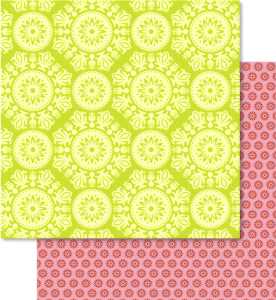 Ursus SCRAPB.PAPER 190G.12"x12",5BL.LOTTA2 MOT.123