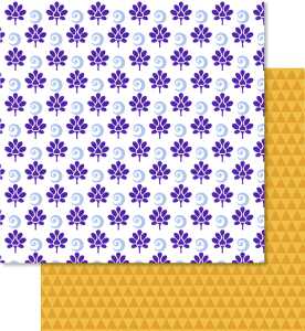 Ursus SCRAPB.PAPER 190G.12"x12",5BL.LOTTA2 MOT.125