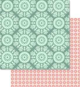 Ursus SCRAPB.PAPER 190G.12"x12",5BL.LOTTA2 MOT.133