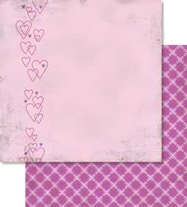 Ursus SCRAPB.PAPER 190G.12"x12",5BL.LIEBE,MOT.22