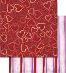 Ursus SCRAPB.PAPER 190G.12"x12",5BL.LIEBE,MOT.26