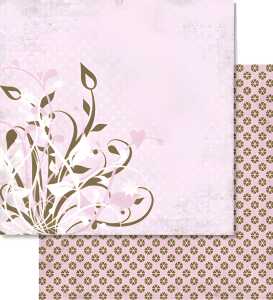 Ursus SCRAPB.PAPER 190G.12"x12",5BL.LIEBE,MOT.27