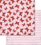 Ursus SCRAPB.PAPER 190G.12"x12",5BL.LIEBE,MOT.29