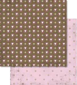 Ursus SCRAPB.PAPER 190G.12"x12",5BL.LIEBE,MOT.30