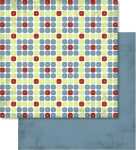 Ursus SCRAPB.PAPER 190G.12"x12",5BL.RETRO,MOT.32