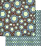 Ursus SCRAPB.PAPER 190G.12"x12",5BL.RETRO,MOT.34