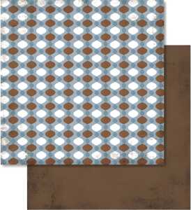 Ursus SCRAPB.PAPER 190G.12"x12",5BL.RETRO,MOT.37