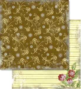 Ursus SCRAPB.PAPER 190G.12"x12",5BL.NOSTALGIE,MO.49