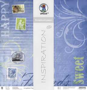 Ursus SCRAPB.PAPER 190G.12"x12",5BL.FARBENR.MO.53