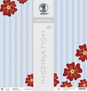 Ursus SCRAPB.PAPER 190G.12"x12",5BL.HARLEKIN,MOT.82