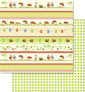 Ursus SCRAPB.PAPER 190G.12"x12",5BL.GLÜCKSP.MOT.96