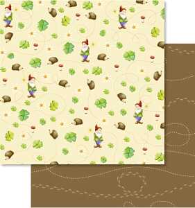 Ursus SCRAPB.PAPER 190G.12"x12",5BL.GLÜCKSP.MOT.99