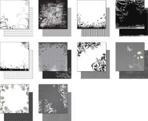 Ursus TIMELESS SCRAPB.PAPER 12"x12",10BL.10M.S.