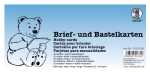Ursus BRIEFKARTEN DIN LANG,QUERDOPPELT,25ST.WEISS