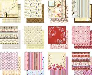 Ursus PREM.GLIT.SCRAPB.PAPER BLOCK 12"x12",VERS.5