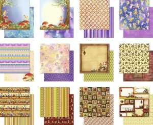 Ursus PREM.GLIT.SCRAPB.PAPER BLOCK 12"x12",VERS.9